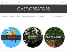 Tablet Screenshot of case-creators.com